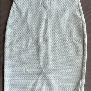bebe Textured White Pencil Skirt